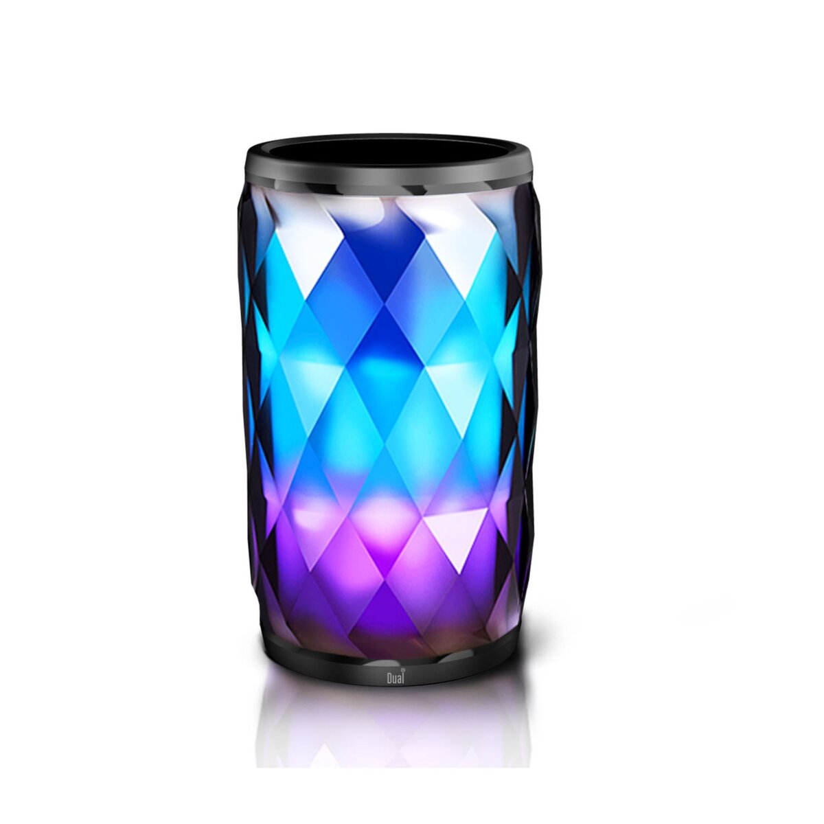 DUAL Enceinte portable Cristal LED 6 couleurs Bluetooth