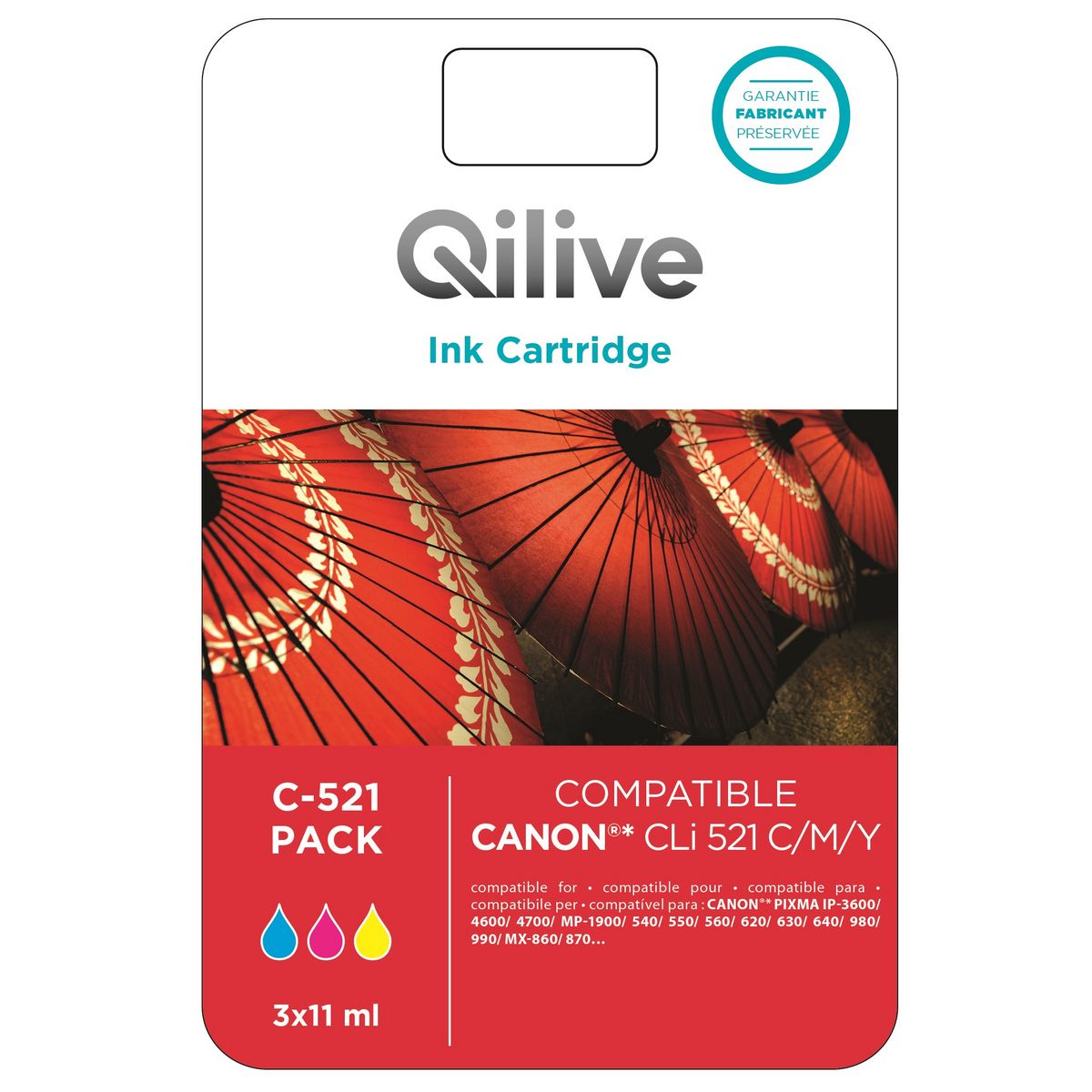 QILIVE Cartouche CMJ C-521 PACK