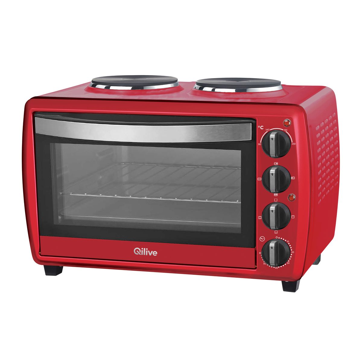 QILIVE Mini four avec plaques de cuisson Q.5064