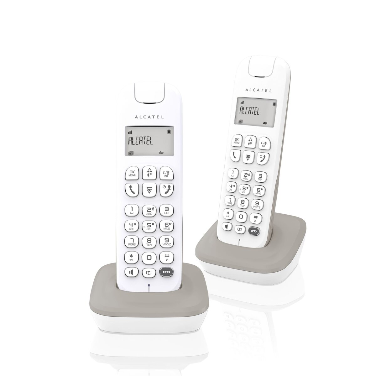 ALCATEL Téléphone fixe - D185 Voice - Blanc - Répondeur
