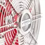 H.KOENIG JOE50 Ventilateur Design Metal Rouge