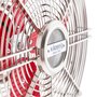 H.KOENIG JOE50 Ventilateur Design Metal Rouge