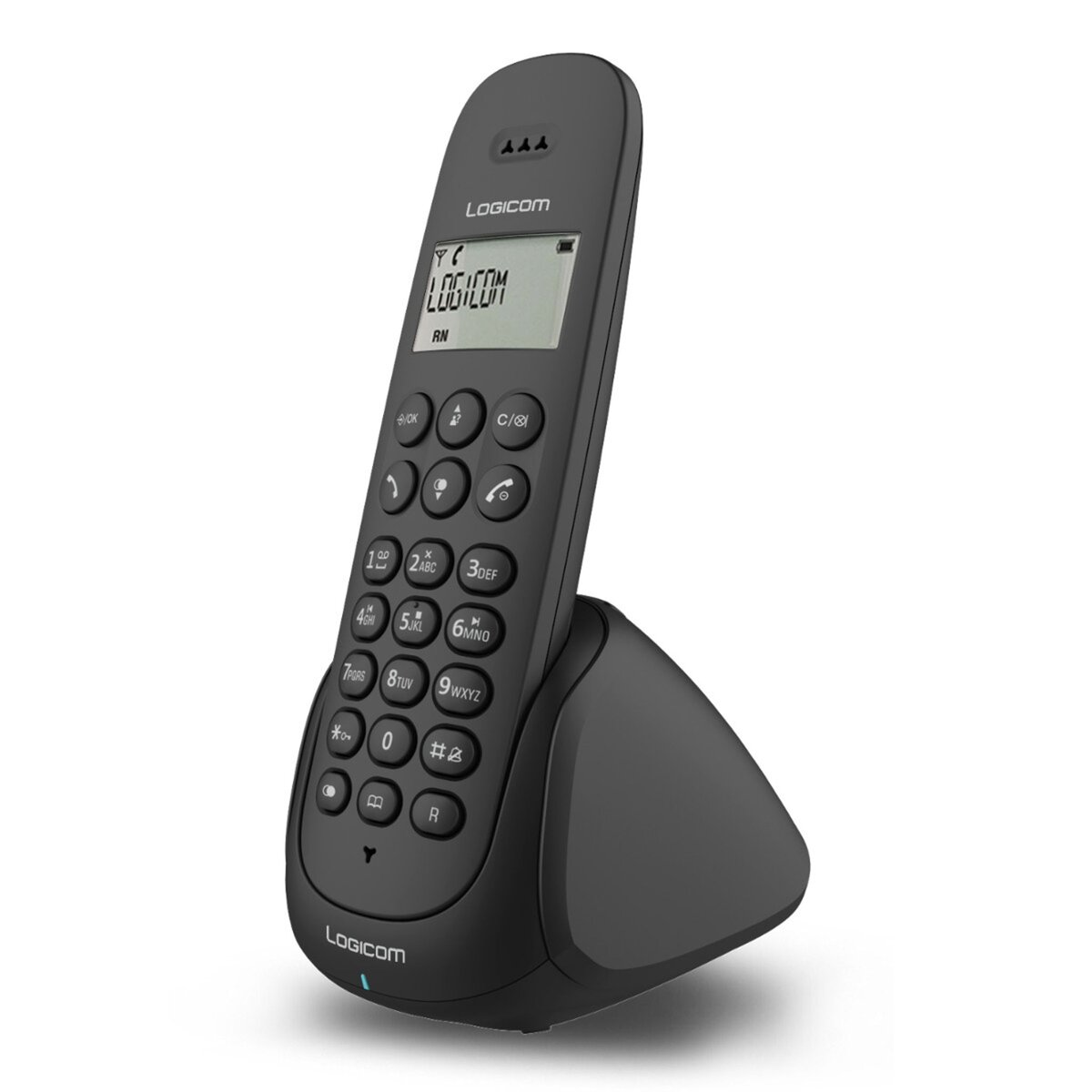 LOGICOM Téléphone fixe - AURA 105T - Noir - Répondeur