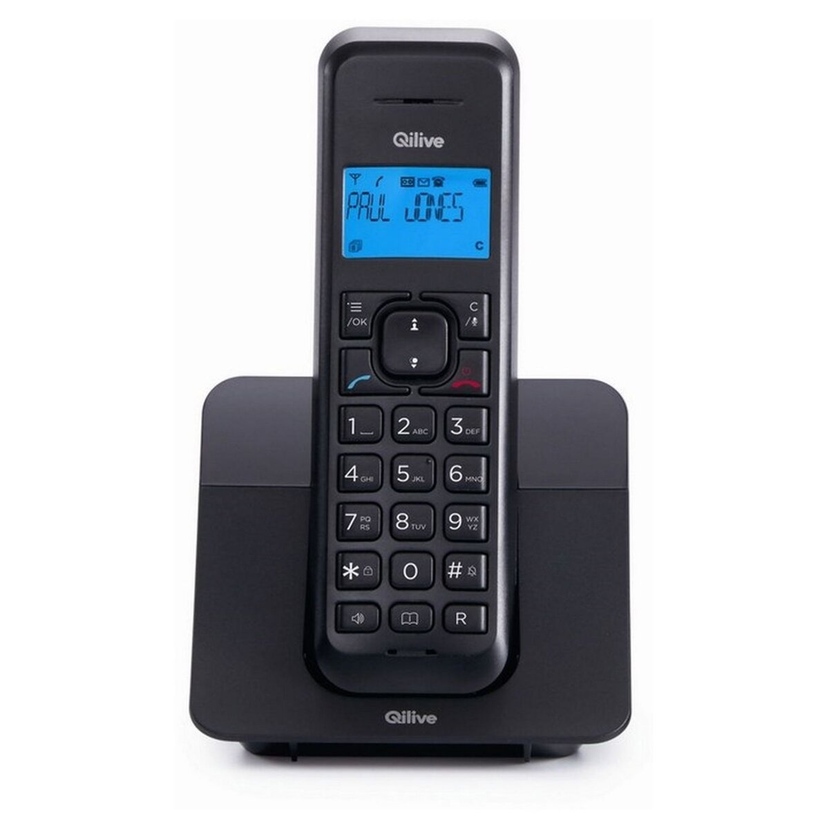 QILIVE Téléphone fixe - 871462 - Noir