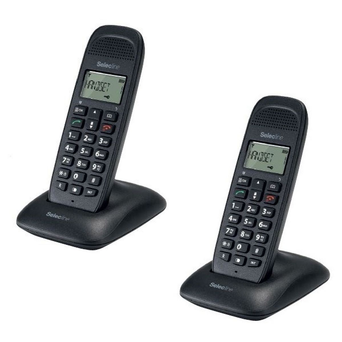 SELECLINE Téléphone fixe DUO - Noir