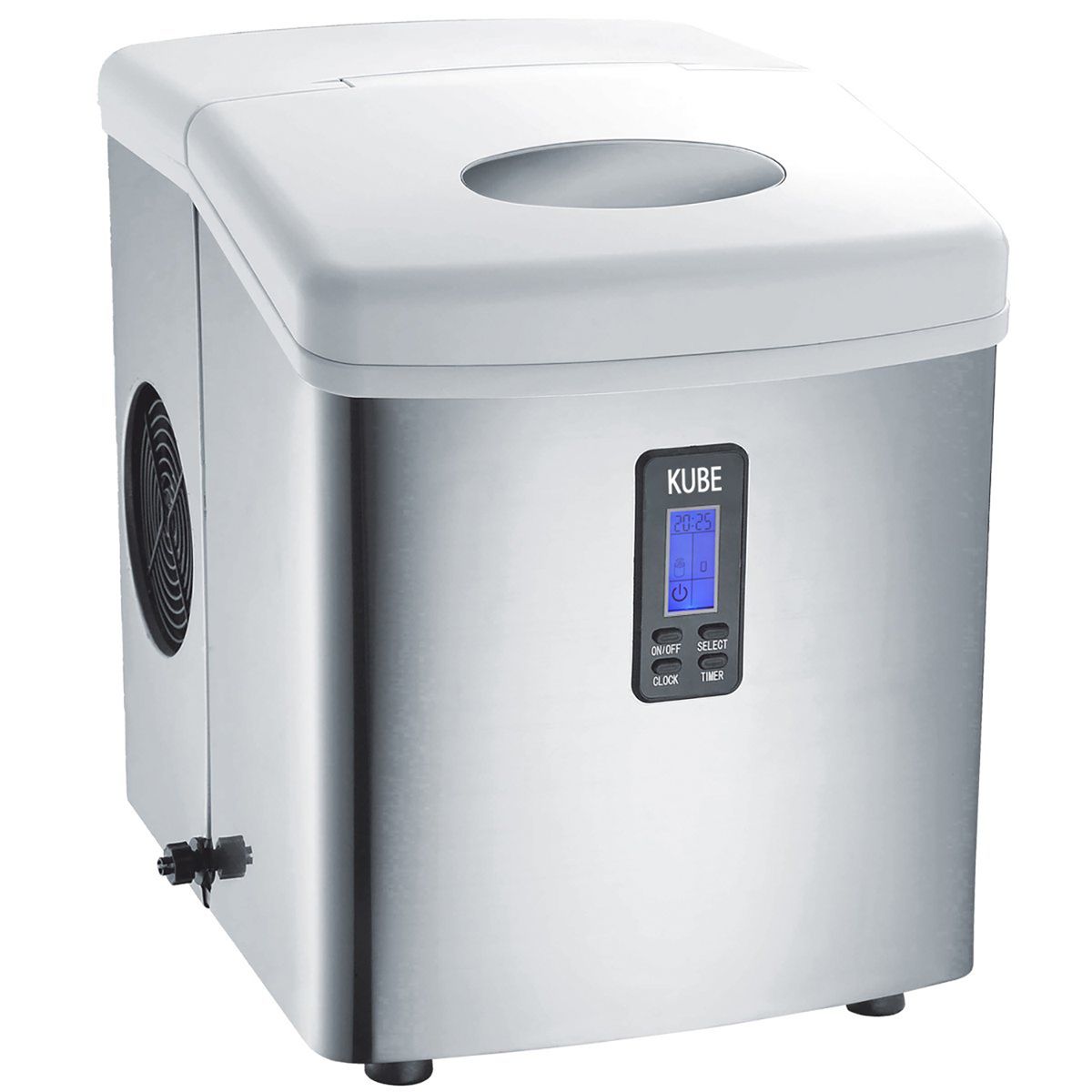 H.KOENIG Machine à Glacons KB15 Blanc et Inox