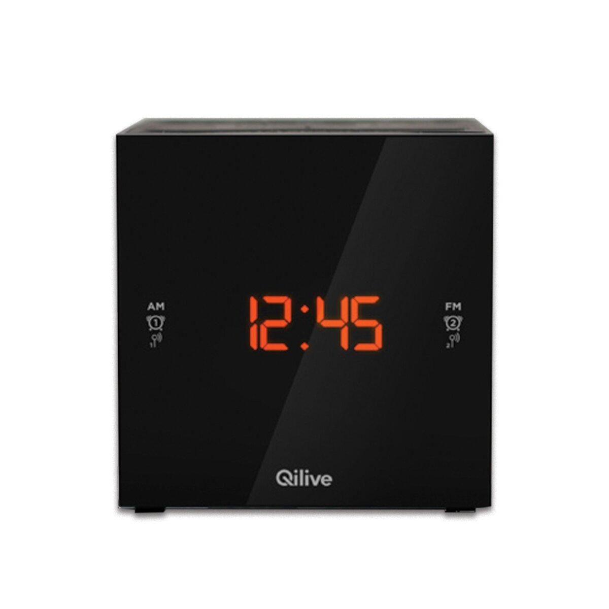 QILIVE Radio réveil - Noir - Cubic Clock Q.1389