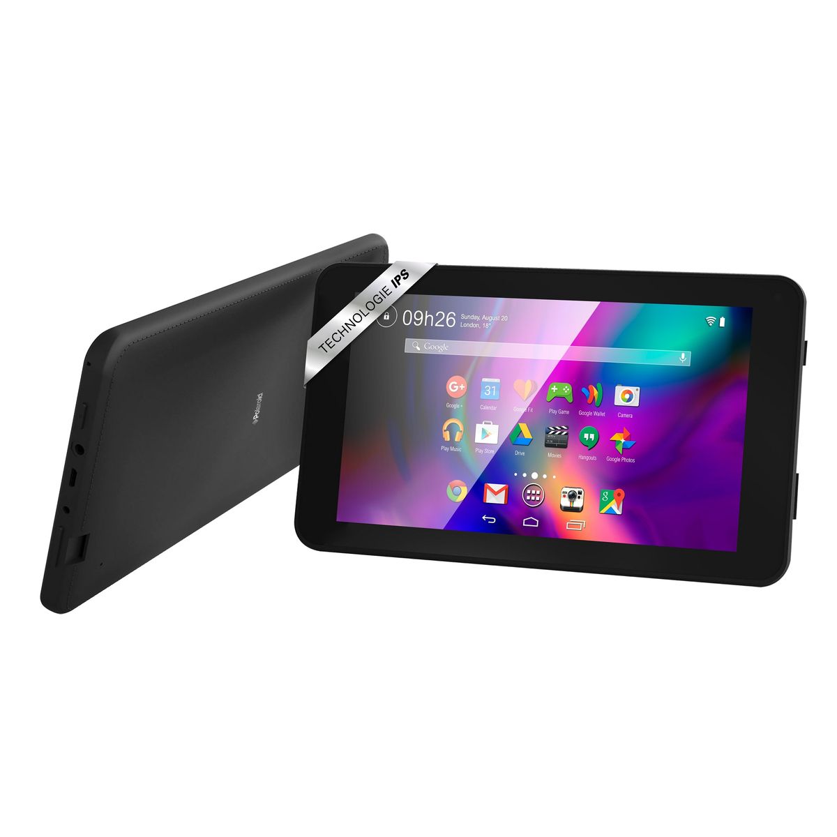 POLAROID Tablette Bundle Infinite+ avec casque audio 8 Go - Noir