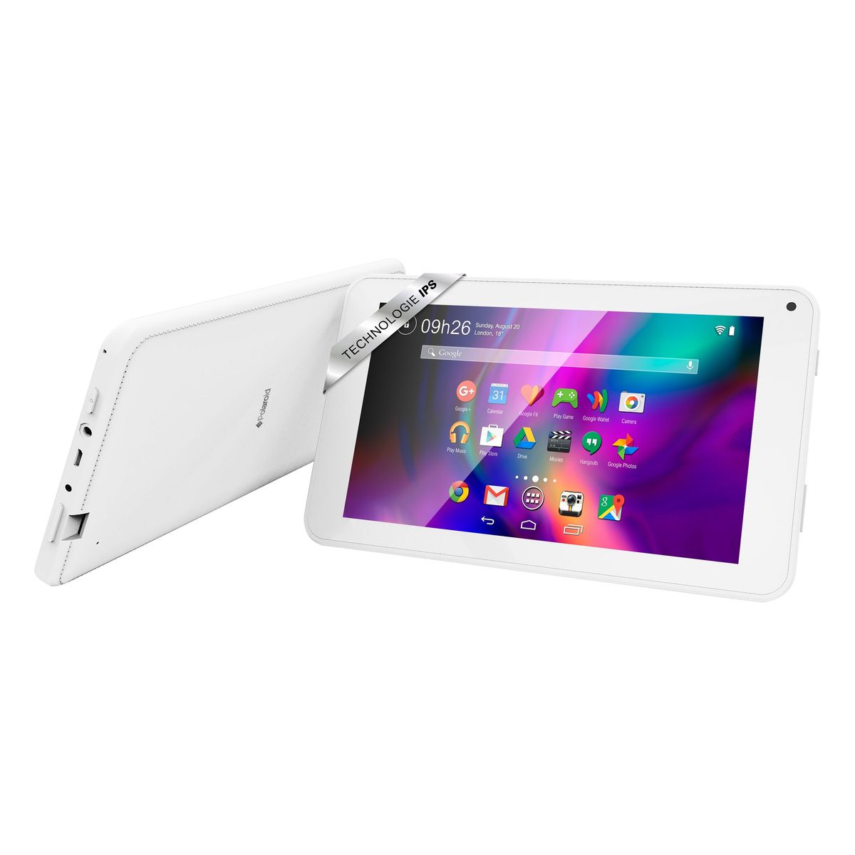 POLAROID Tablette Bundle Infinite+ avec casque audio 8 Go - Blanc