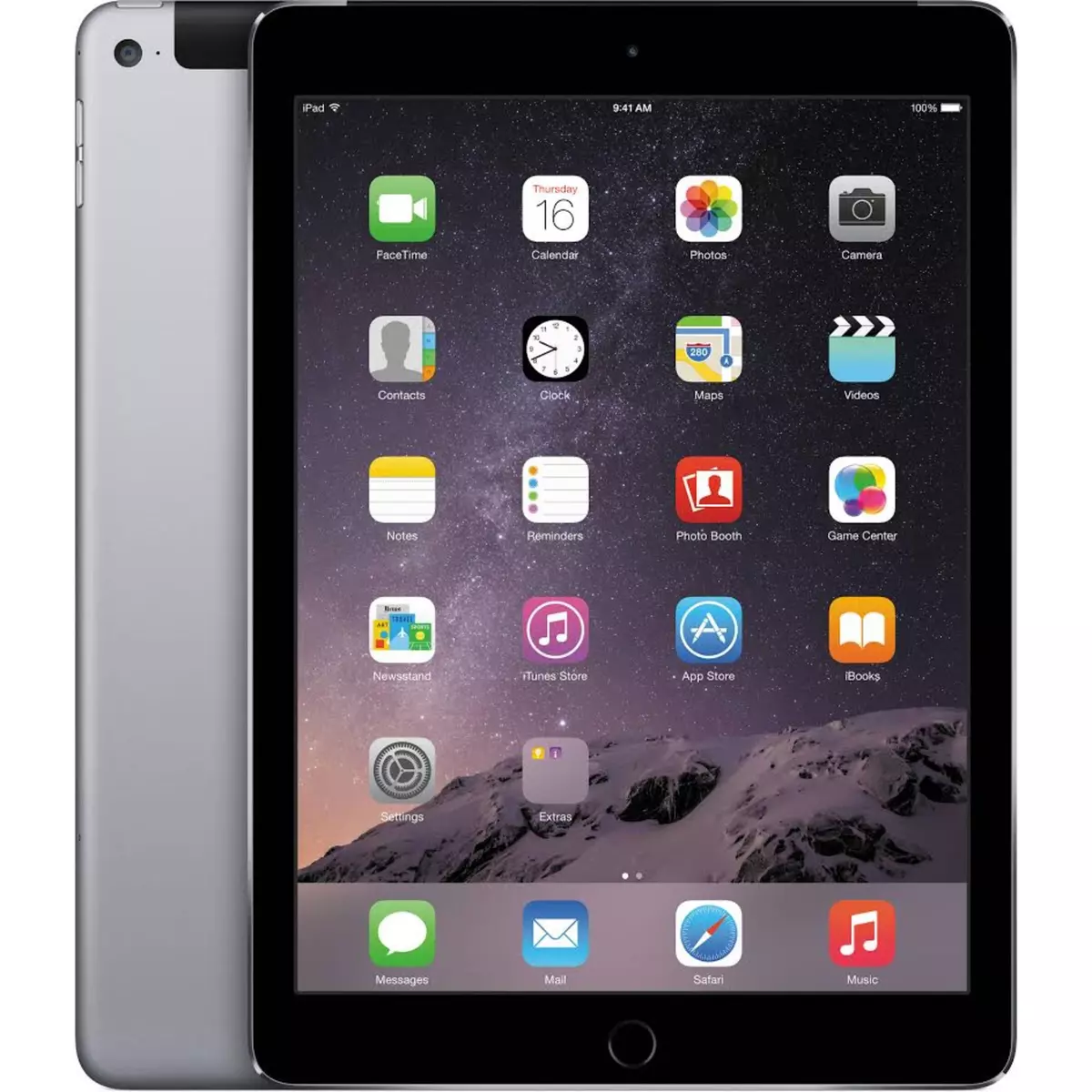 APPLE Tablette iPad Air Wi-Fi 9.7 pouces Gris sidéral 16 Go Reconditionné
