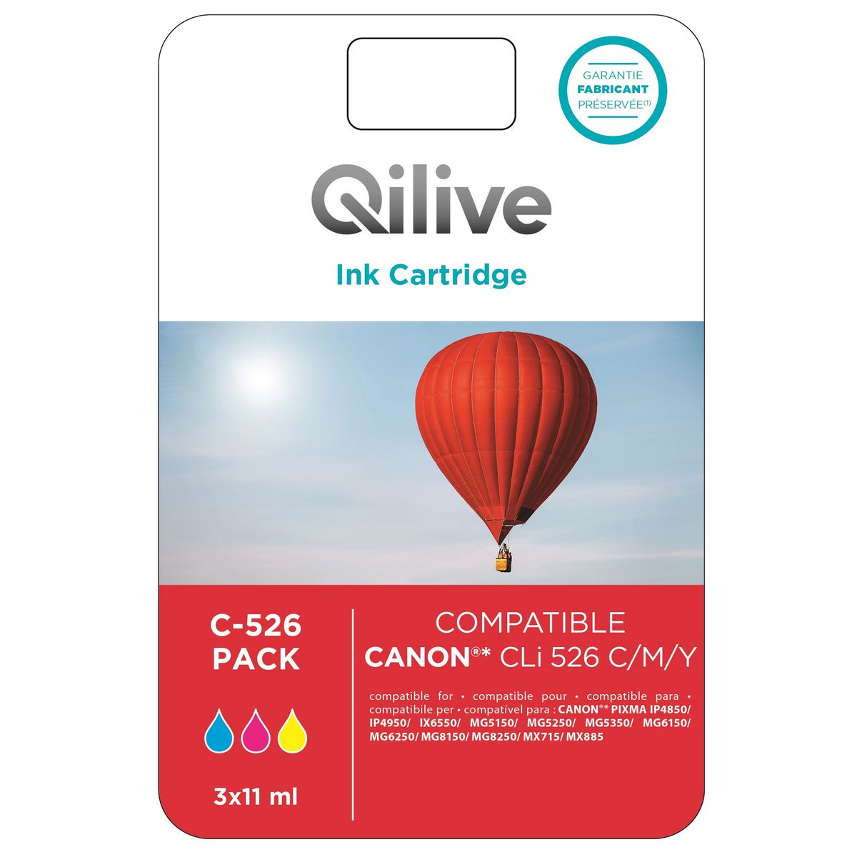 QILIVE Cartouche CMJ C-526 PACK