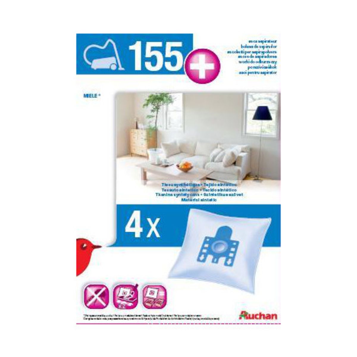 AUCHAN Sacs Aspirateur AUC 160+ 231+