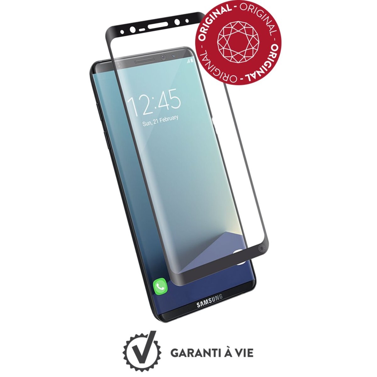 SAMSUNG Protège-écran en verre trempé pour Samsung Galaxy S8