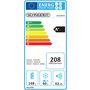 Voir la diapositive 2 : SCHNEIDER Réfrigérateur 2 portes SDD208VB, 208 L, Froid statique