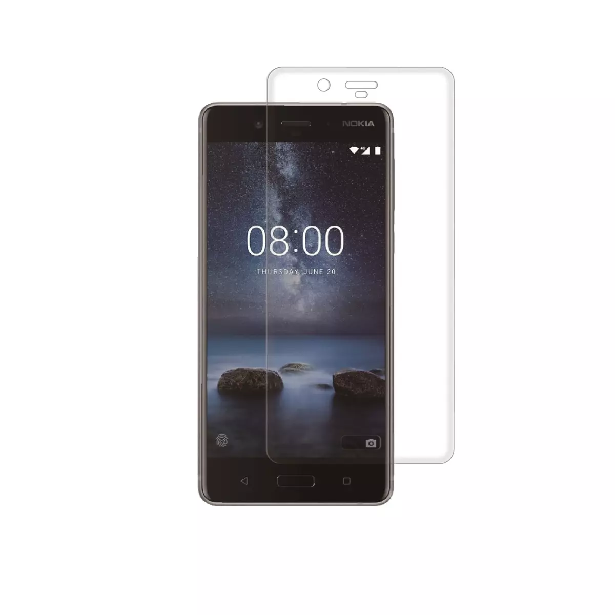 MUVIT Protection d'écran pour Nokia 8 - MUTPG0310