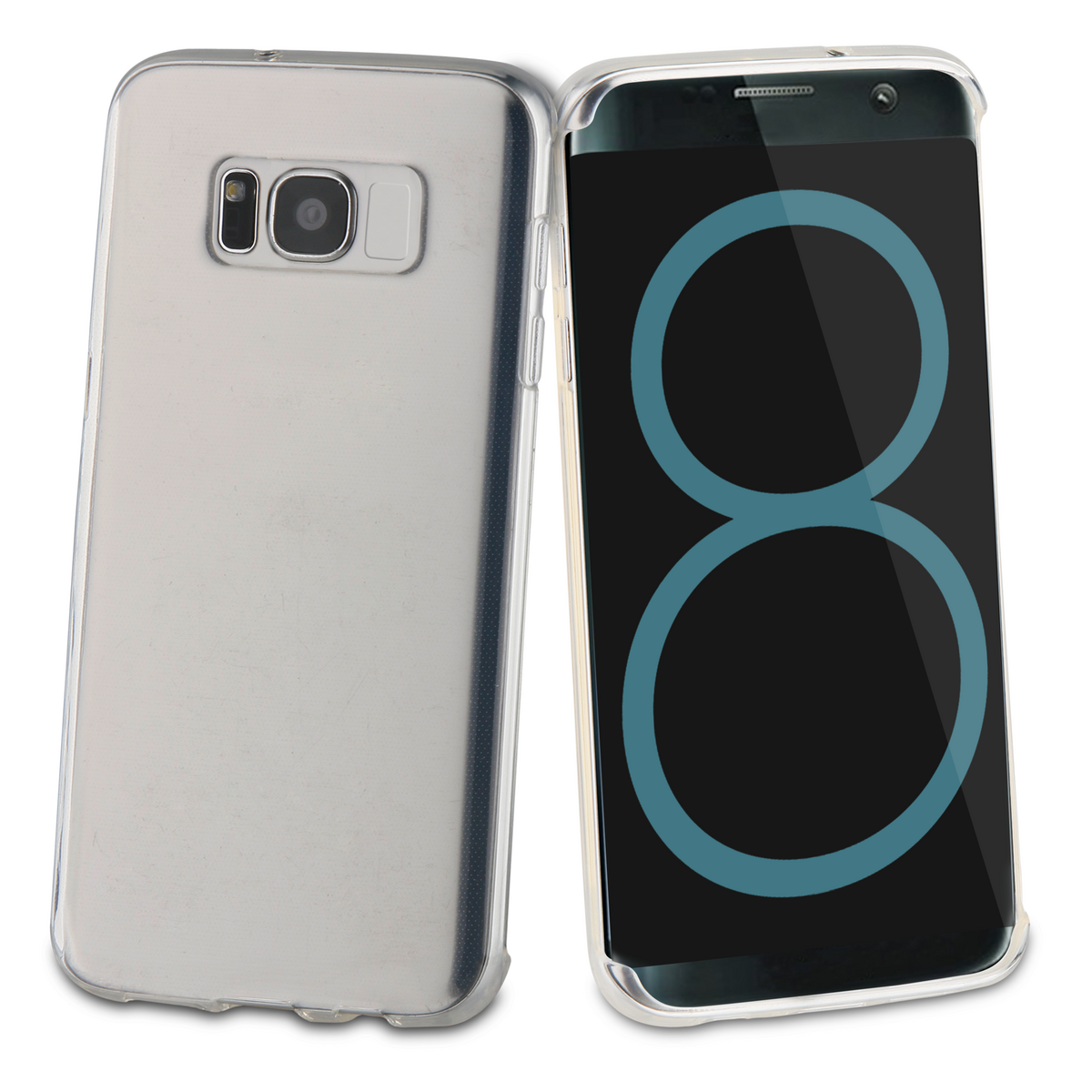 QILIVE Coque souple transparente pour Samsung Galaxy S8 Plus