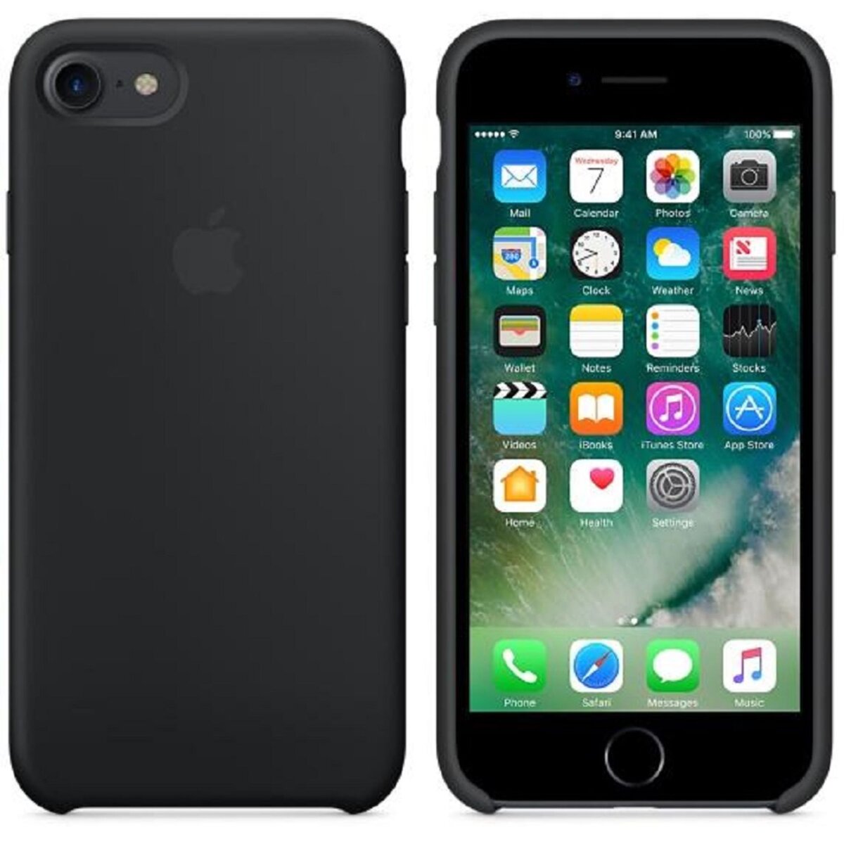 APPLE Coque pour iPhone 7 - Noir