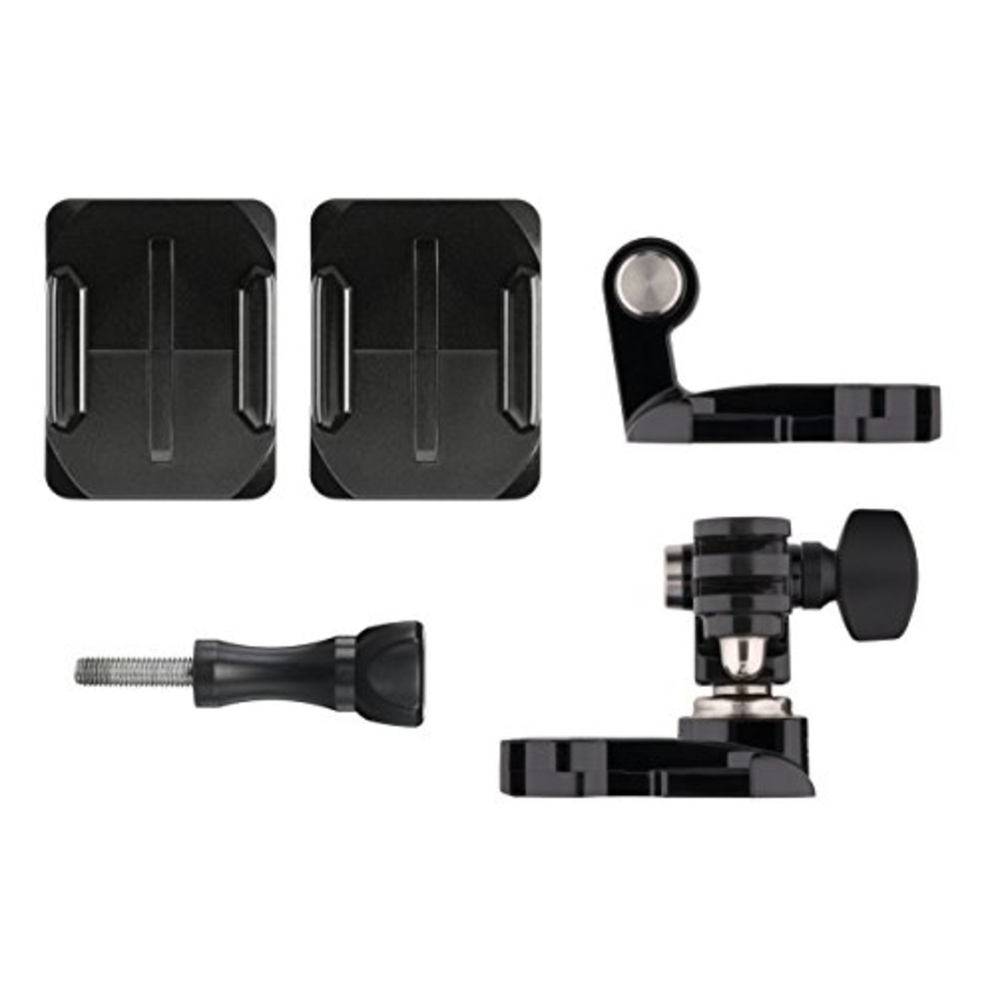 Voir la diapositive 2 : GOPRO Fixation frontale + latérale pour casque AHFSM-001