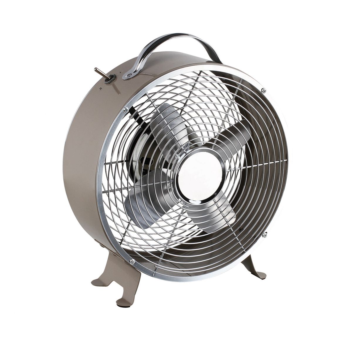 DOMOCLIP Ventilateur de table vintage taupe DOM348T