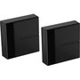 MELICONI Ghost Cube Cache câbles - Comprenant 2 cubes - Noir