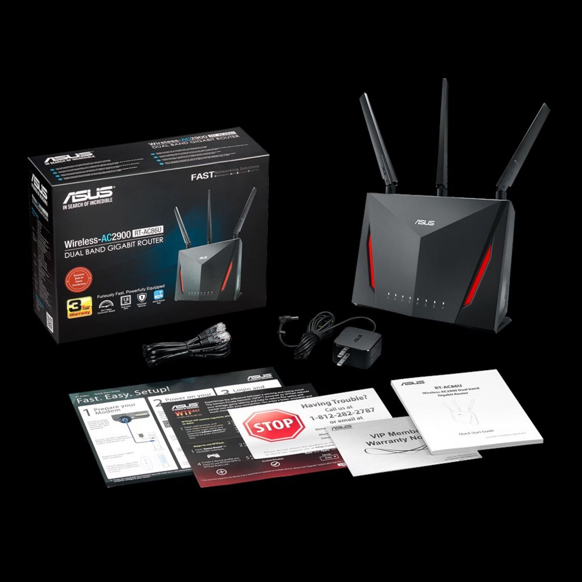 ASUS Routeur Wi-Fi bi-bande AC2900 RT-AC86U