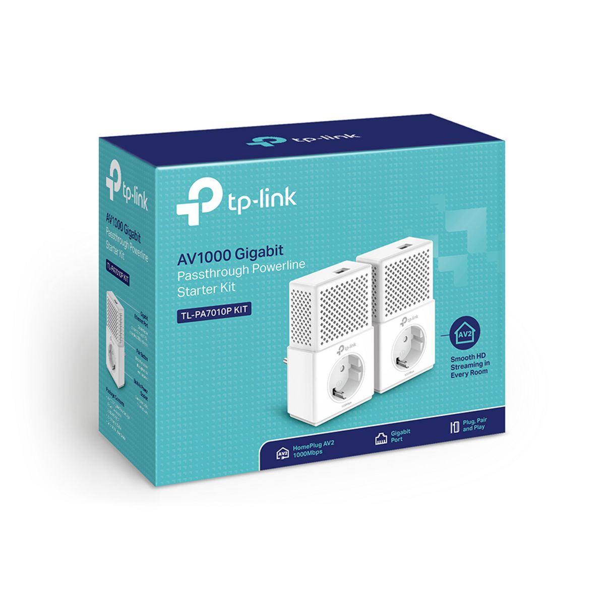 TP-LINK Pack de 2 CPL AV1000