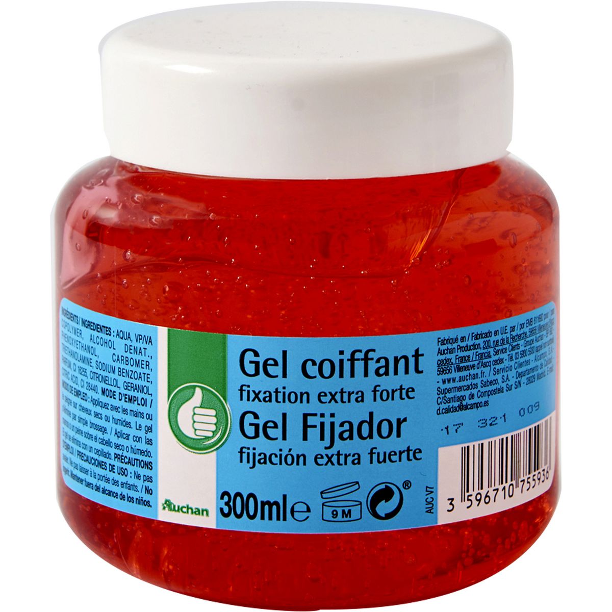 POUCE Gel coiffant fixation extra forte 300ml