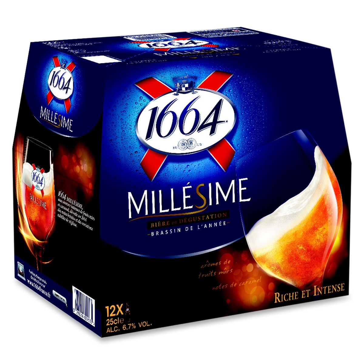 1664 1664 millesime bière 6,7° -12x25cl