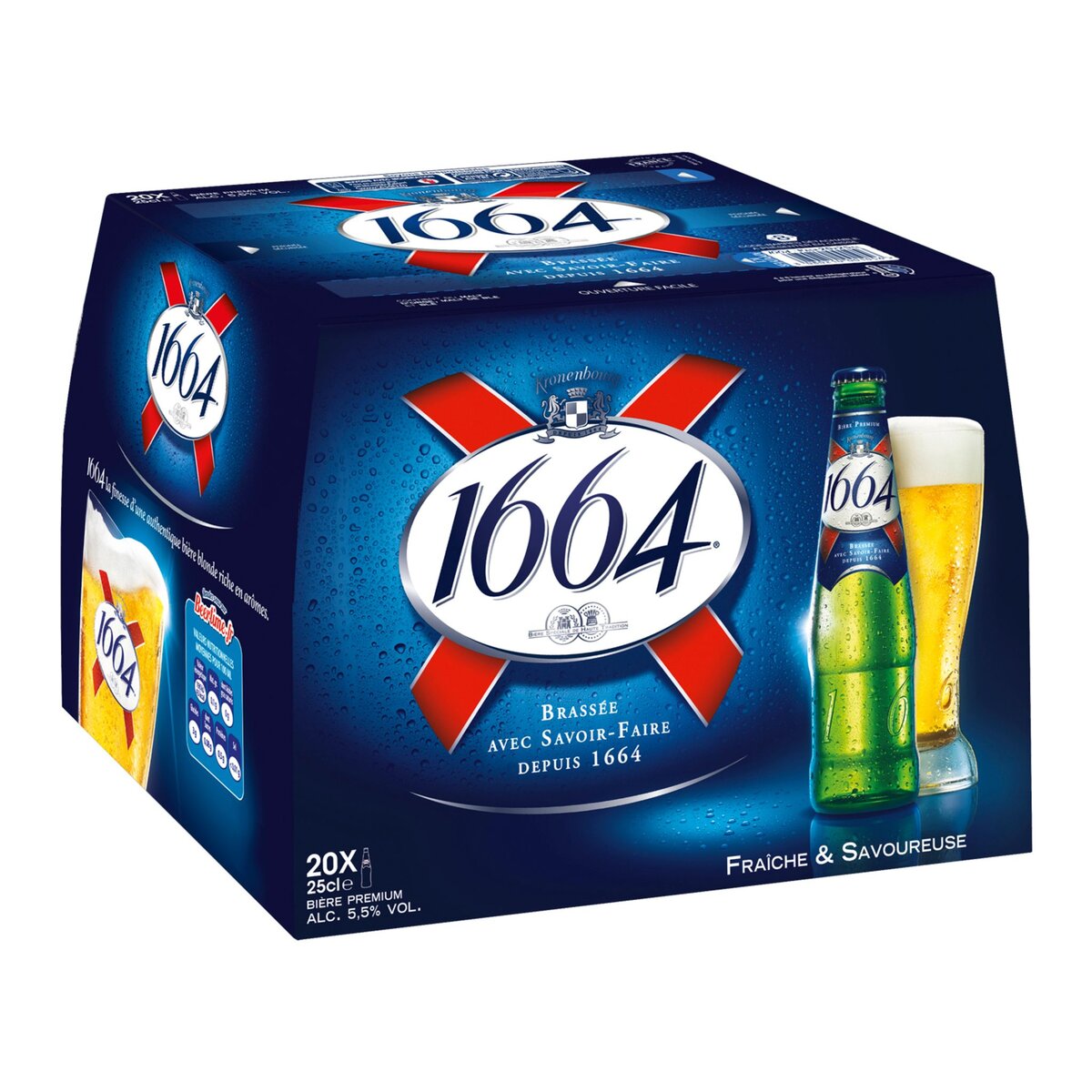 1664 1664 Bière blonde 5,5% bouteilles 20x25cl 20x25cl