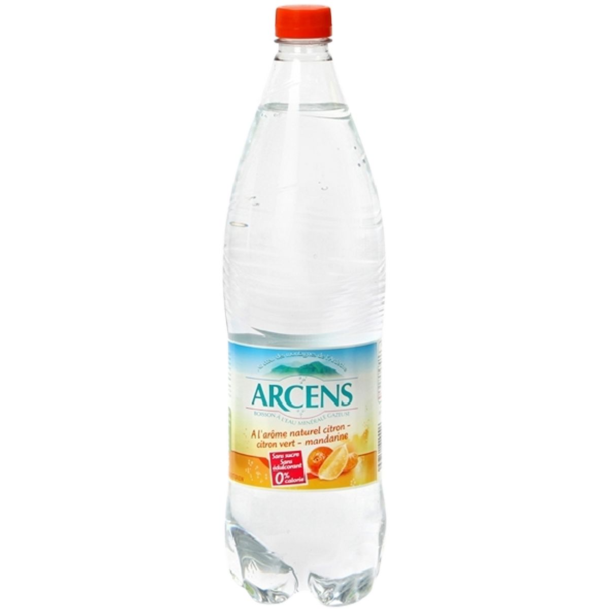 ARCENS Eau minérale gazeuse arôme citron, citron vert mandarine 1.25l