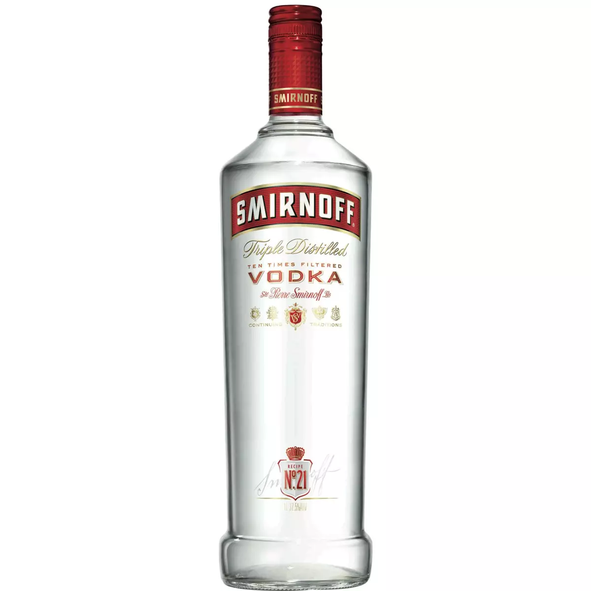 Smirnoff red vodka 37,5° -100cl