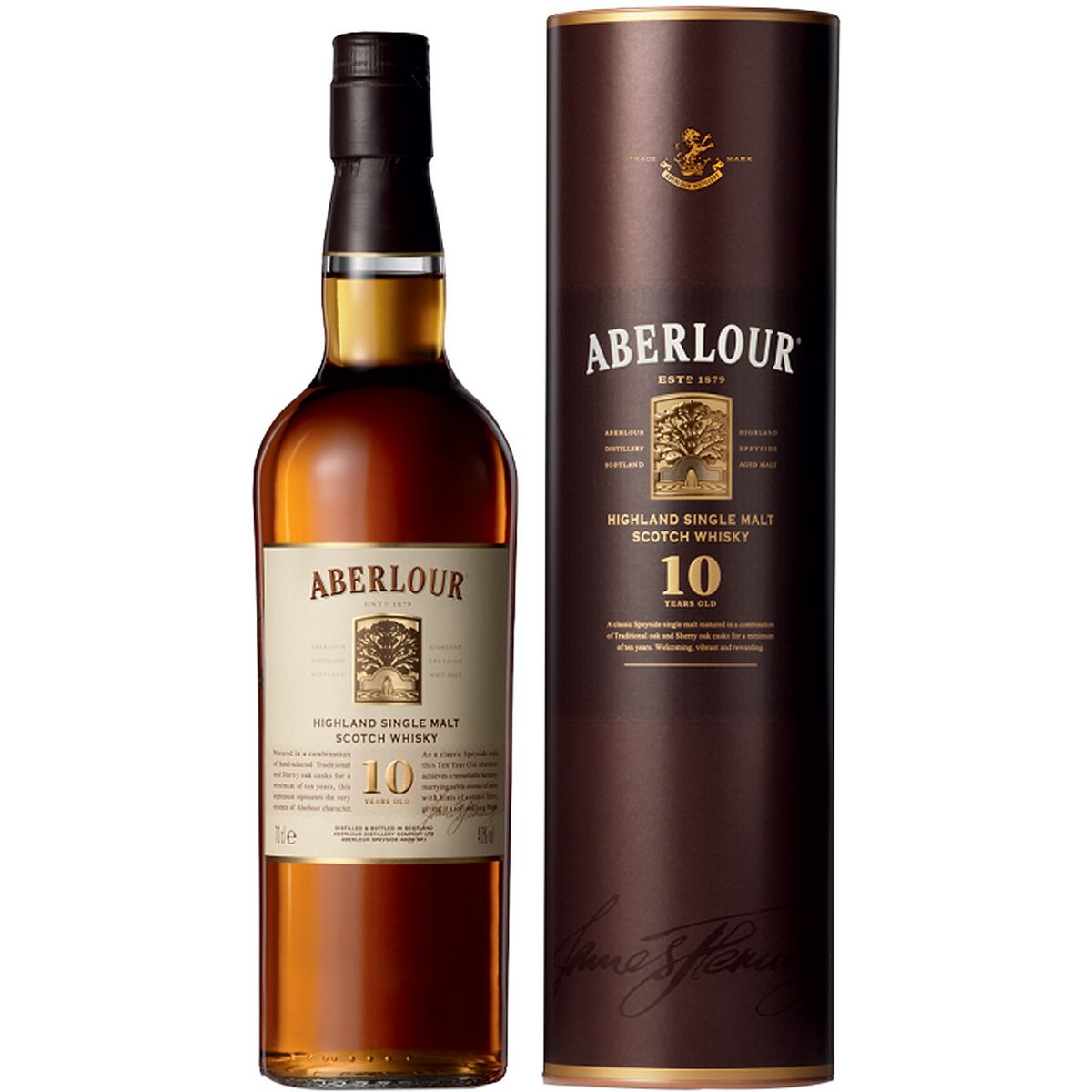 ABERLOUR Scotch whisky single malt 10 ans 40% avec étui 70cl