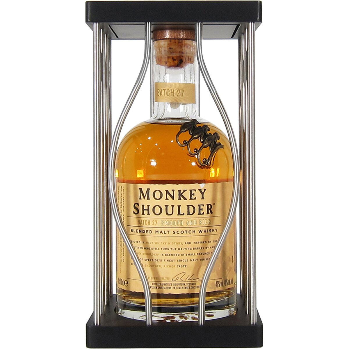 MONKEY SHOULDER Scotch whisky blended malt 40% avec cage noire 70cl
