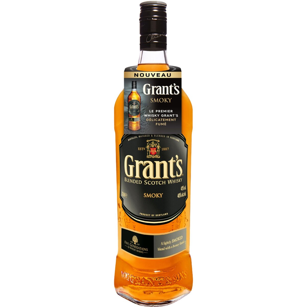 Grant's whisky smoky 40° -70cl