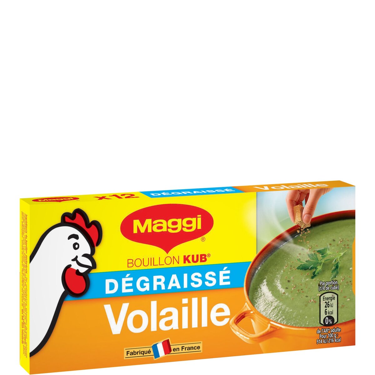 MAGGI Maggi bouillon de volaille dégraissé tablettes x12 12l pas cher