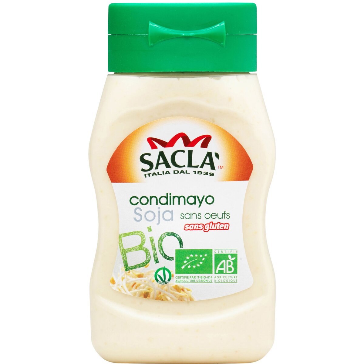 SACLA Condimayo bio au soja sans œufs sans glute en squeeze 260g
