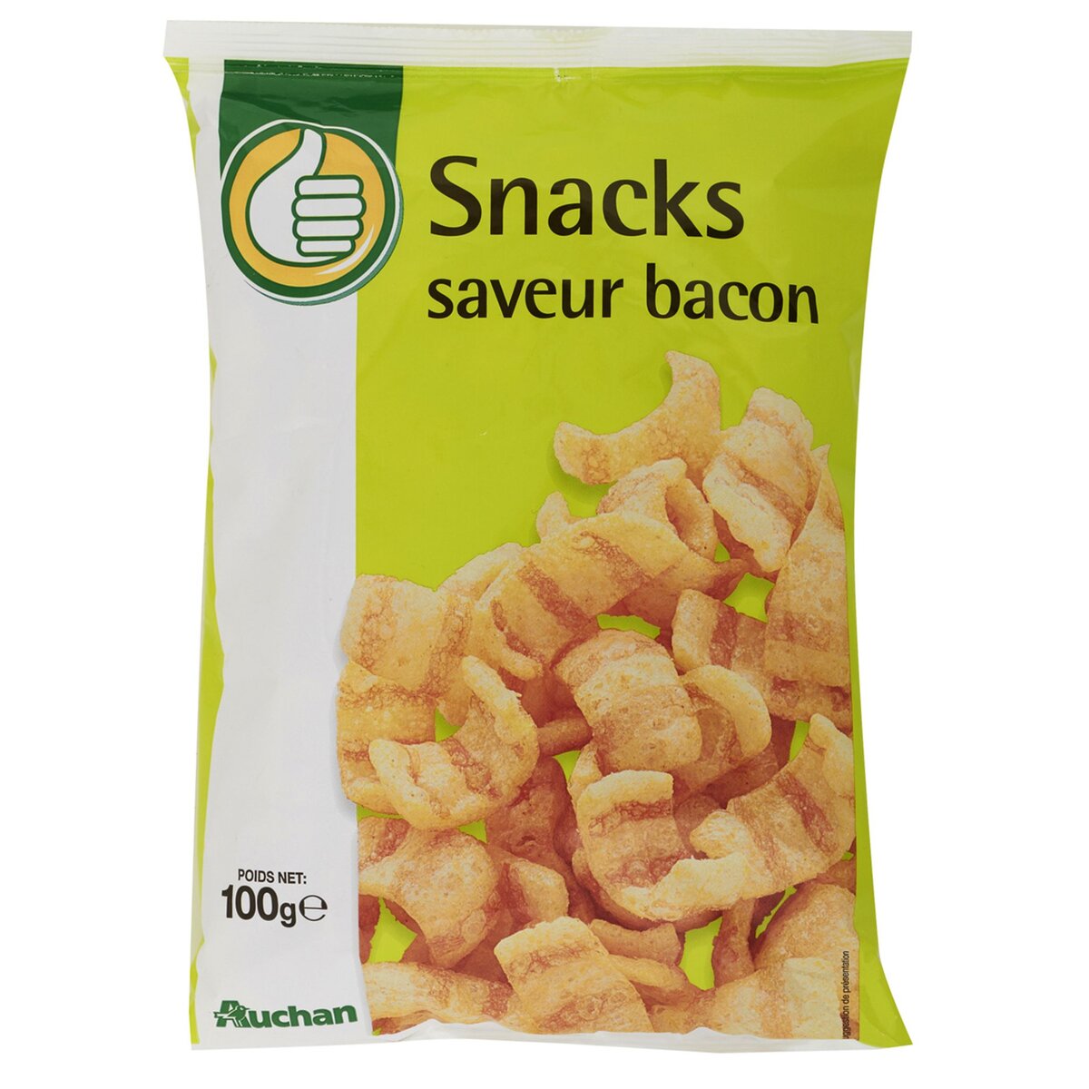 POUCE Snacks chips goût bacon 100g
