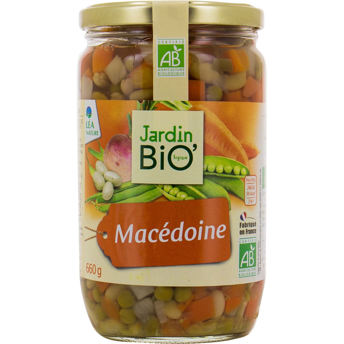 JARDIN BIO ETIC Macédoine de légumes bocal 660g