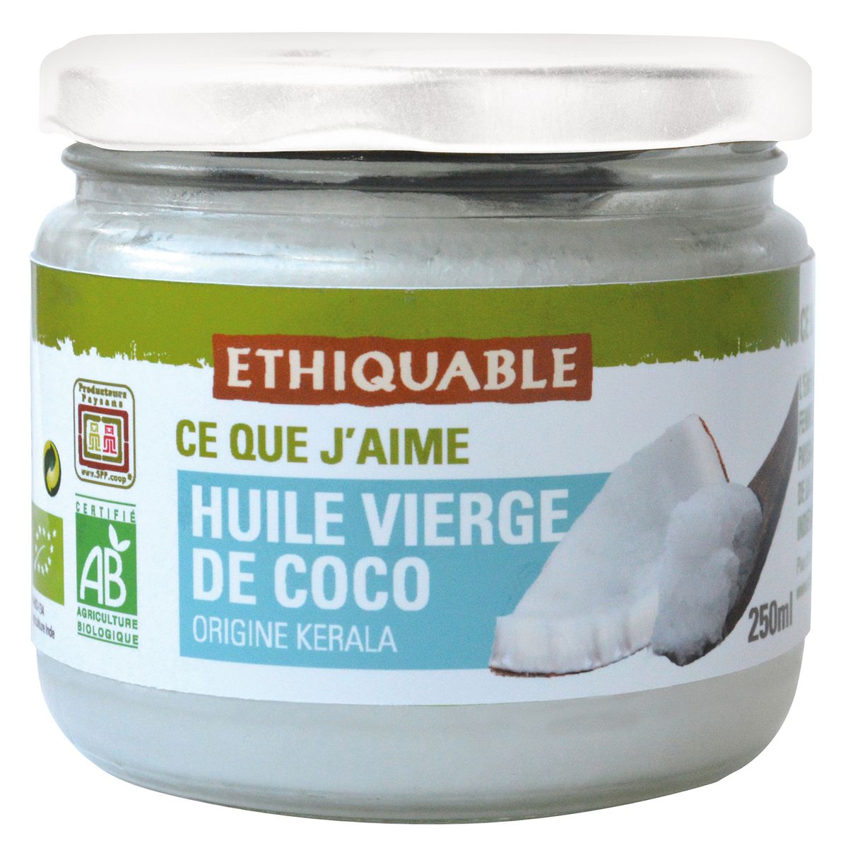 ETHIQUABLE Huile vierge de coco bio 25cl
