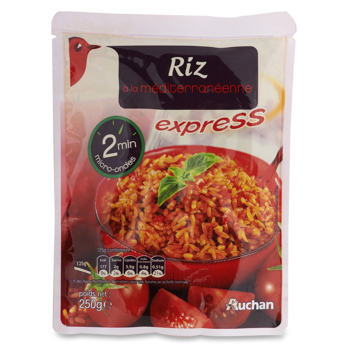 AUCHAN Auchan riz express à la provençale doypack 250g