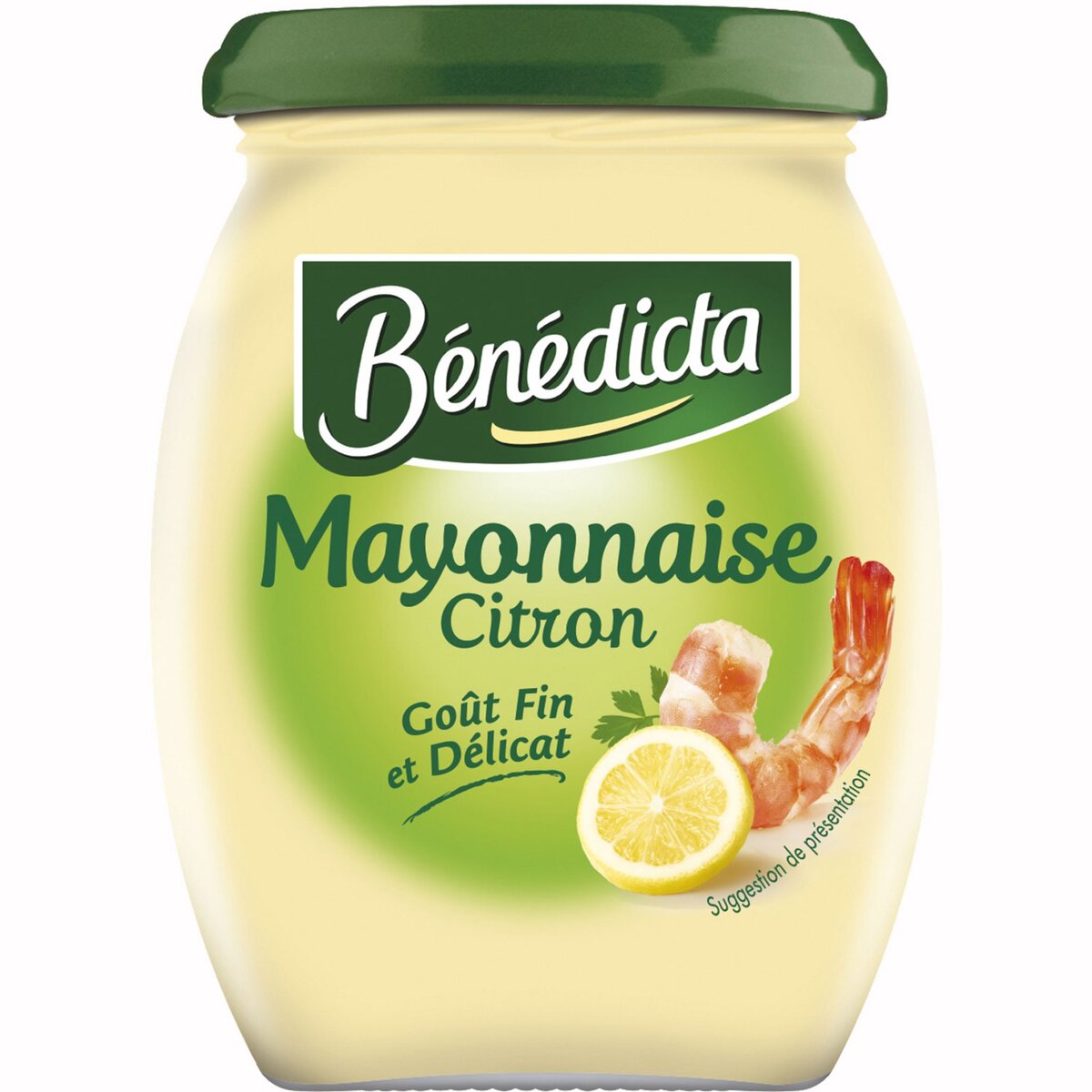 BENEDICTA Mayonnaise citron goût fin et délicat en bocal 255g
