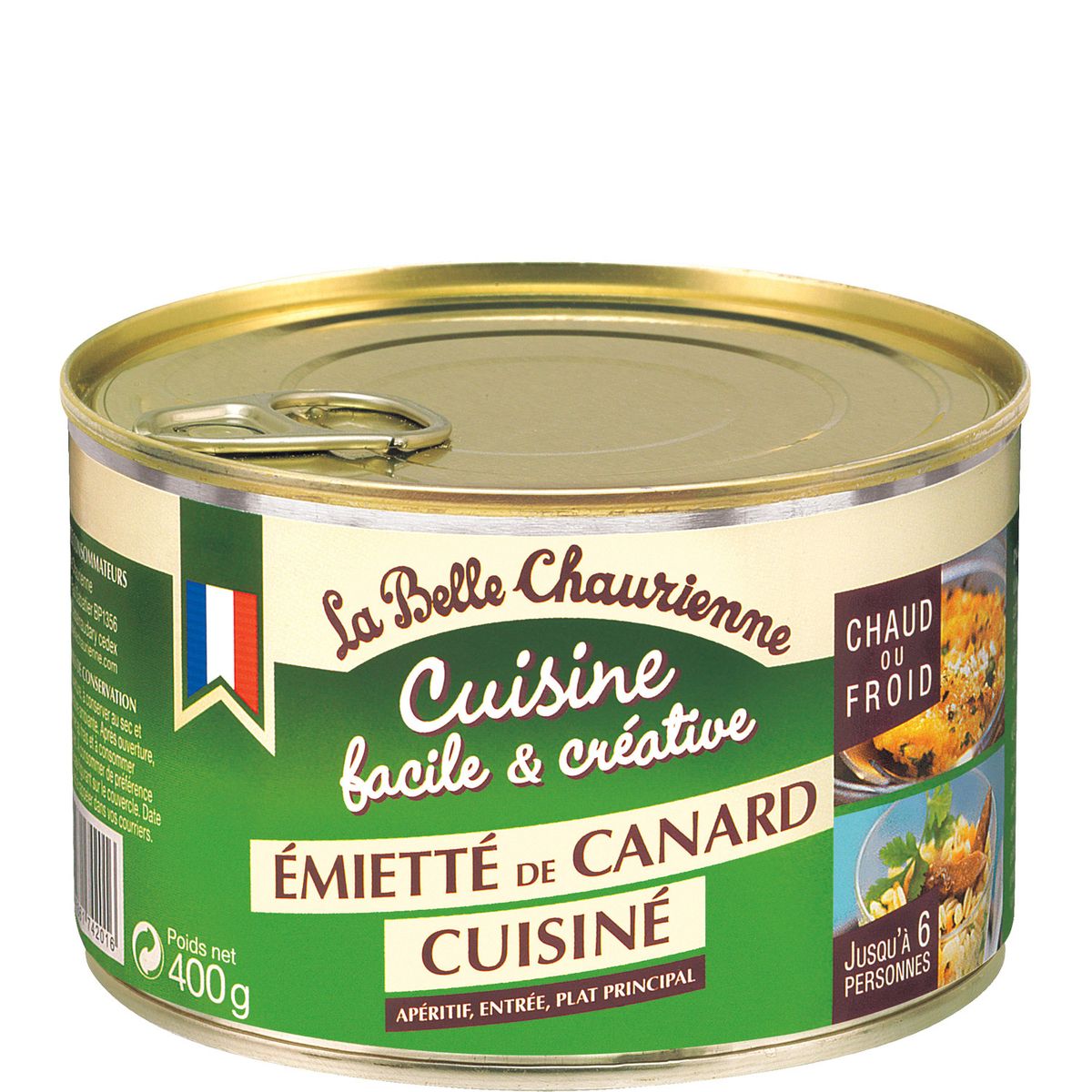 BELLE CHAURIENNE Belle Chaurienne émietté de canard cuisiné 400g