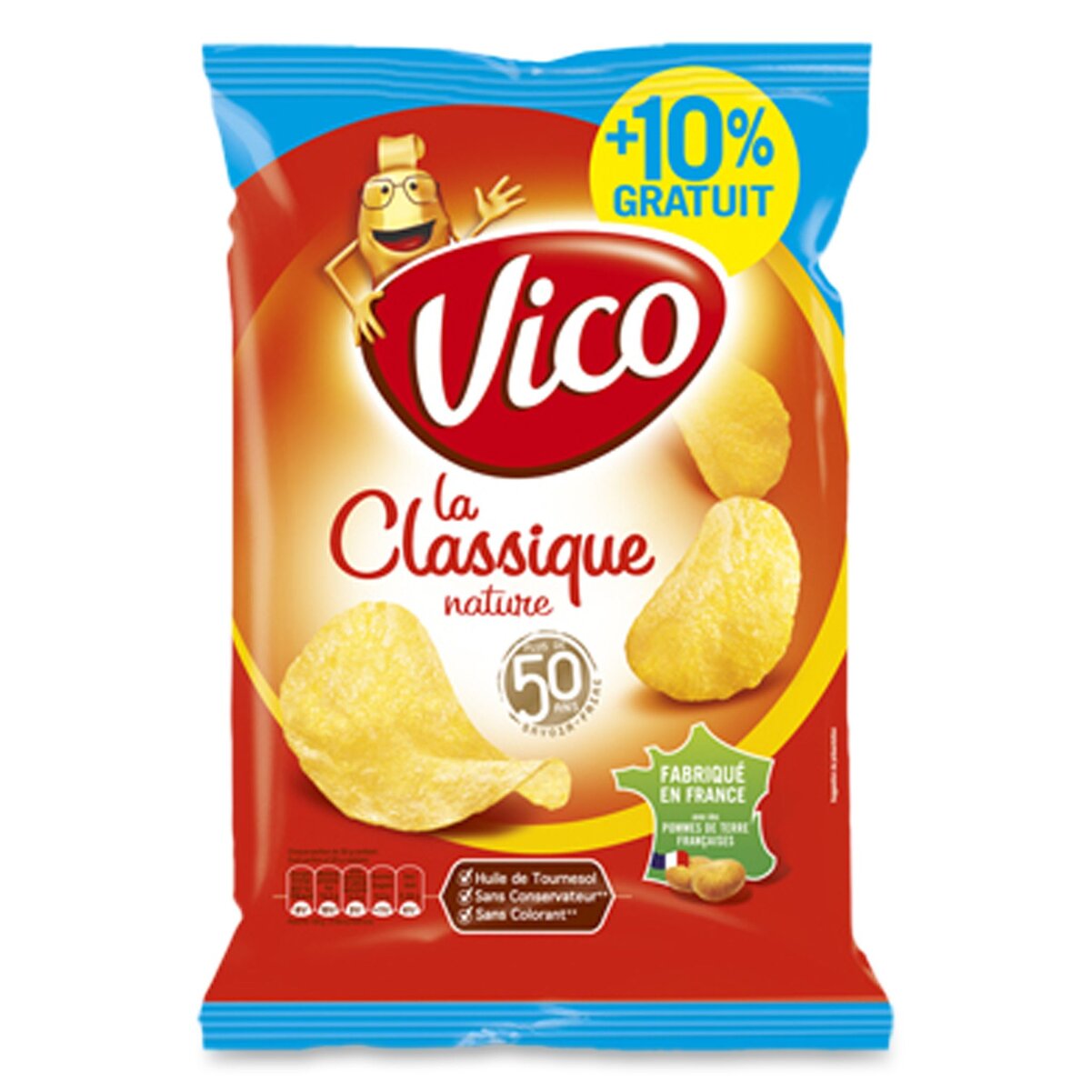 VICO Vico chips la classique nature 270g +10% offert