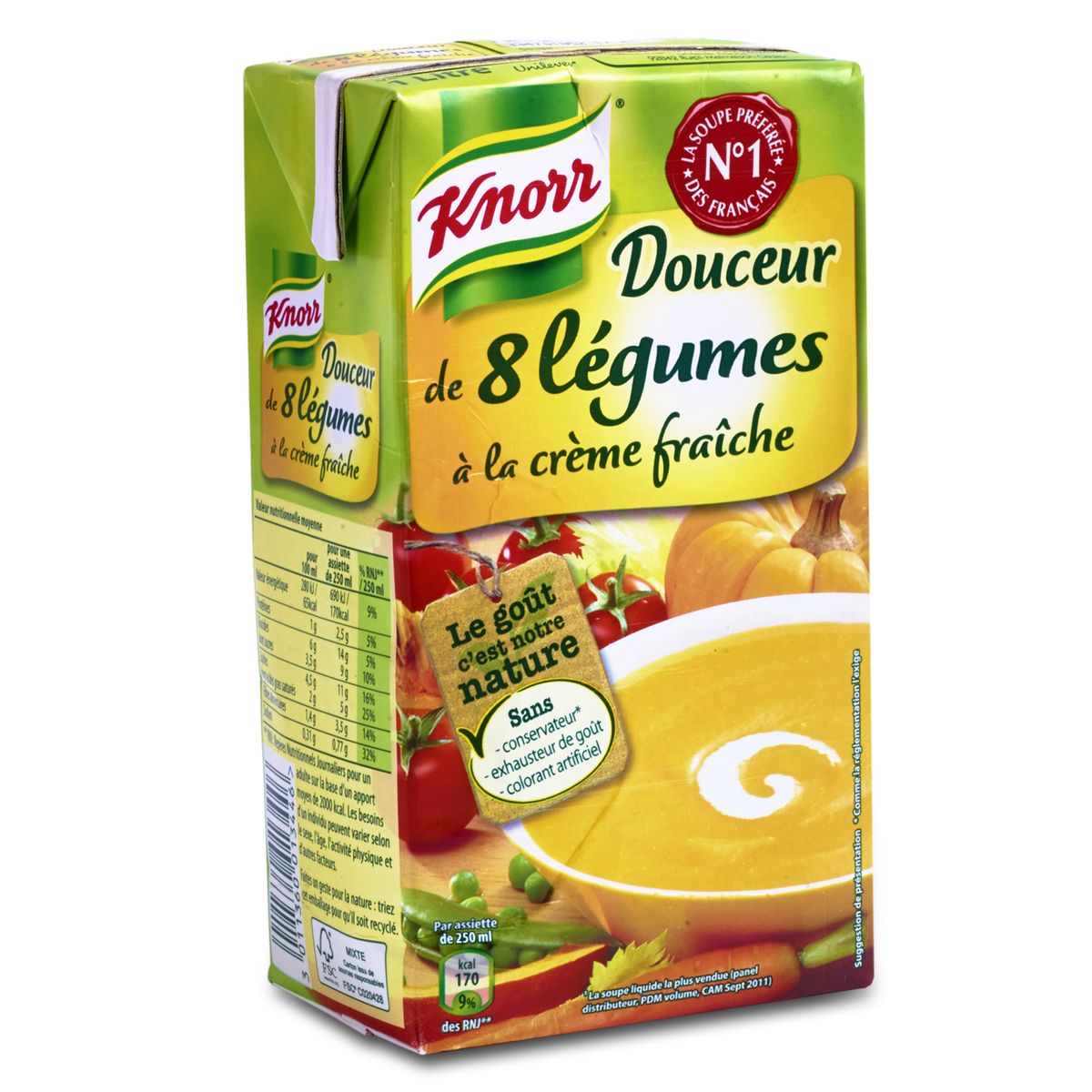 KNORR Knorr douceur de 8 légumes à la crème fraîche 1l