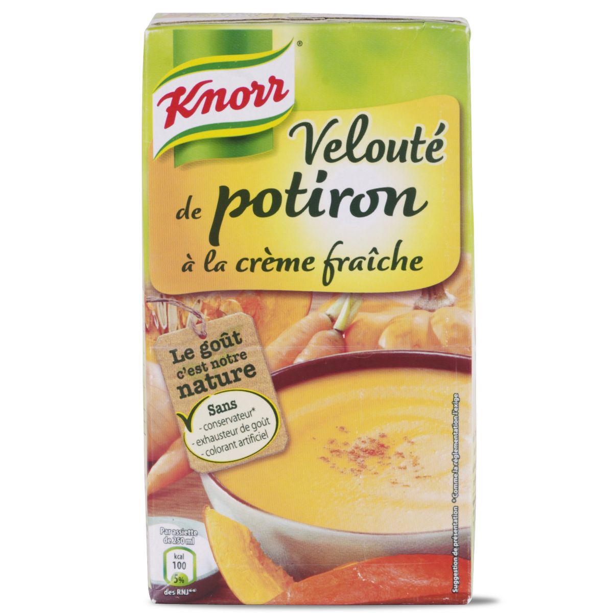 KNORR Knorr Velouté de potiron à la crème fraîche 1l 4 personnes 1l