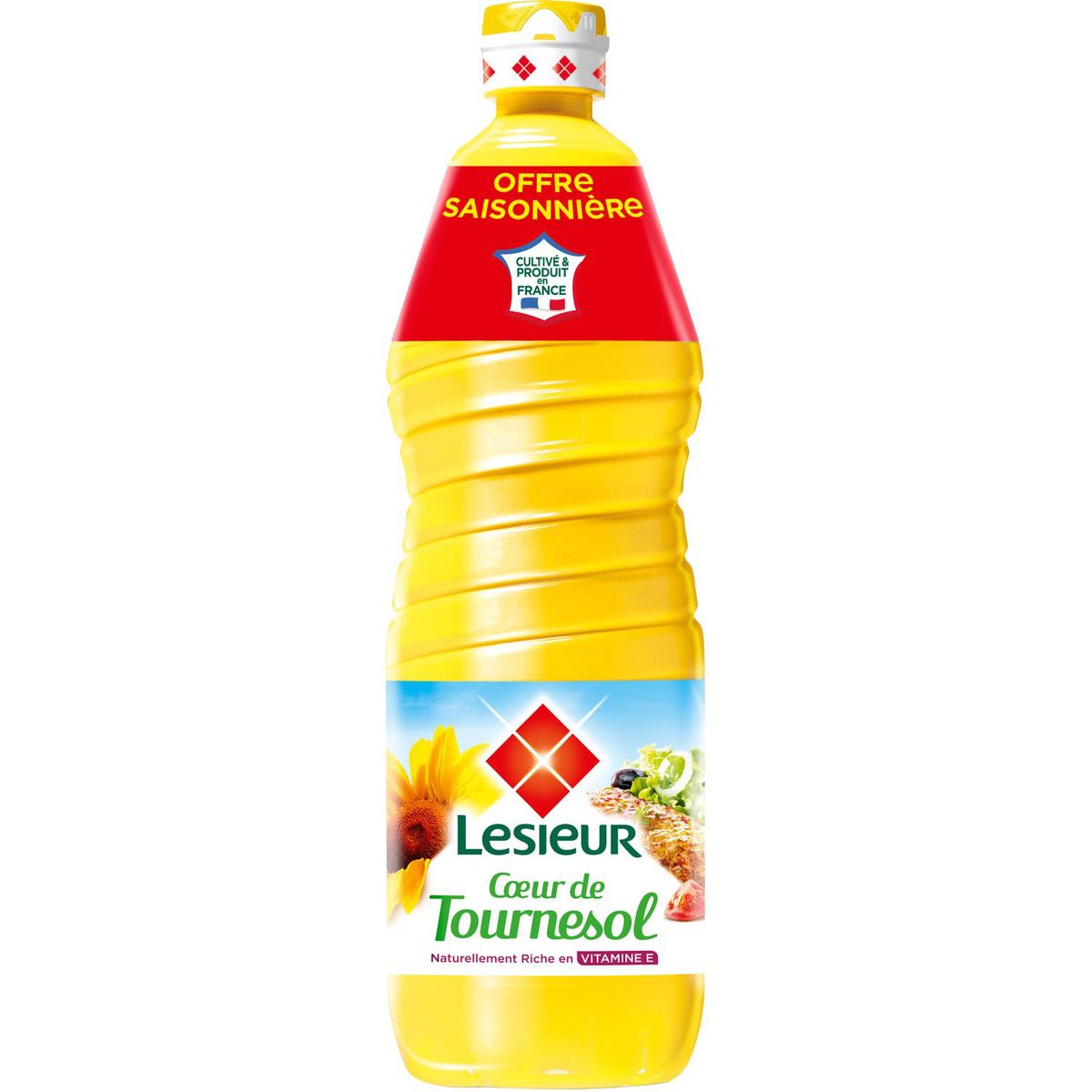 LESIEUR Huile cœur de tournesol riche en vitamine E 1l