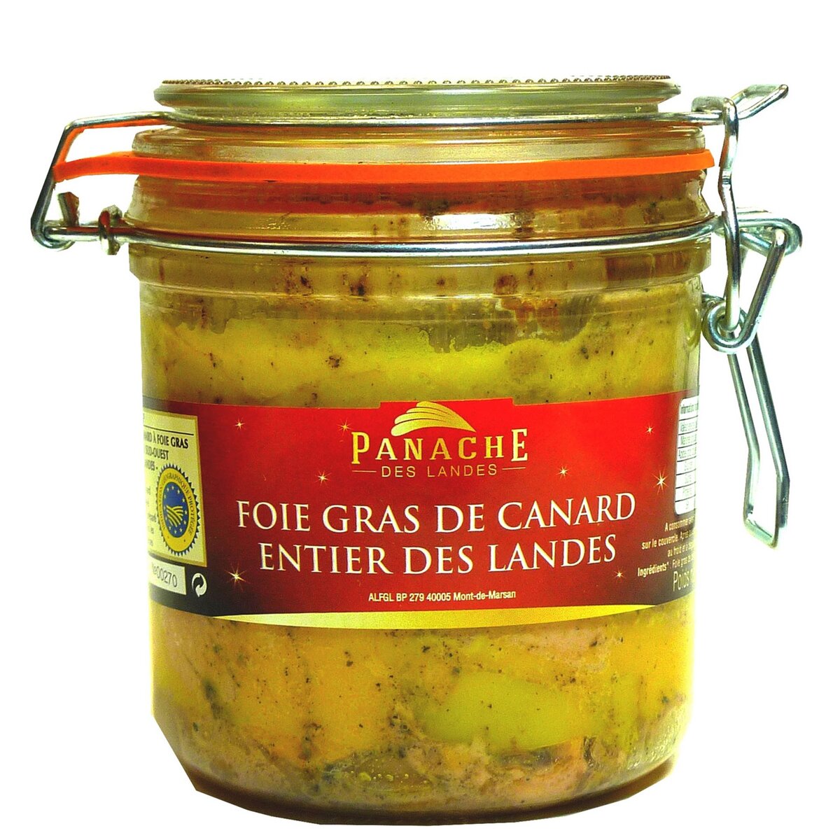 PANACHE DES LANDES Foie gras de canard entier des Landes Sud-Ouest IGP 460g