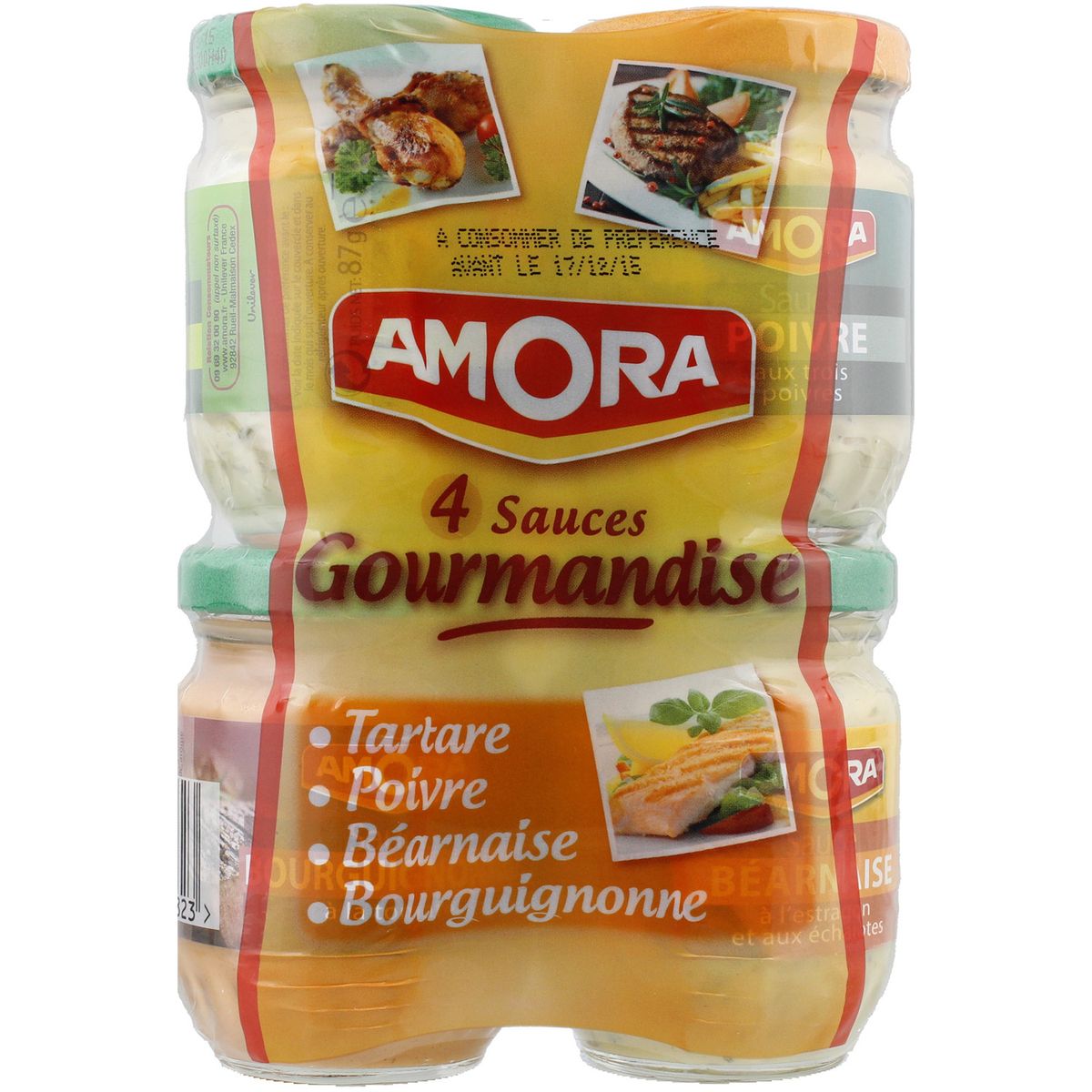 AMORA Amora assortiment sauce gourmandise x4 -345g