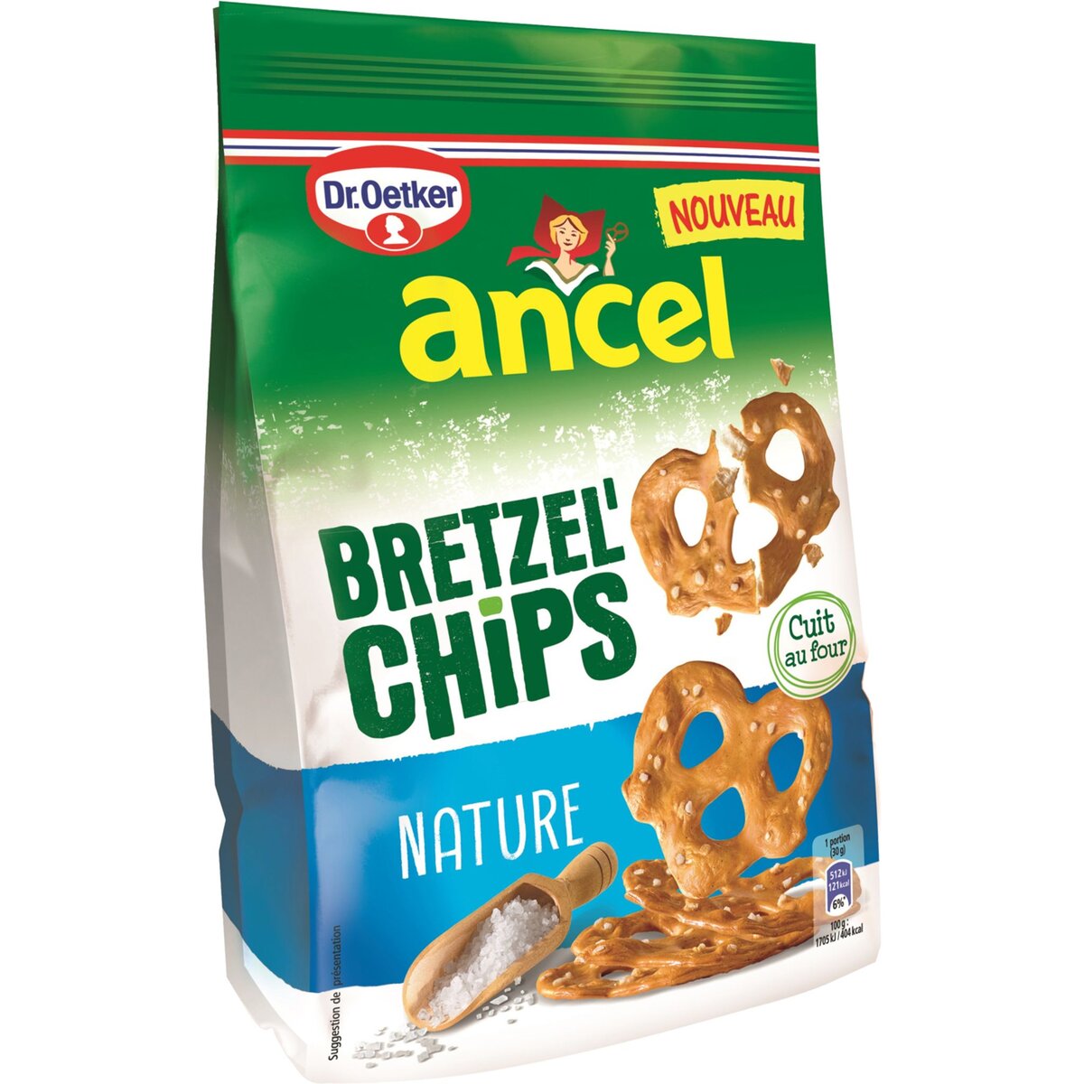 ANCEL Ancel bretzel chips nature salées 100g