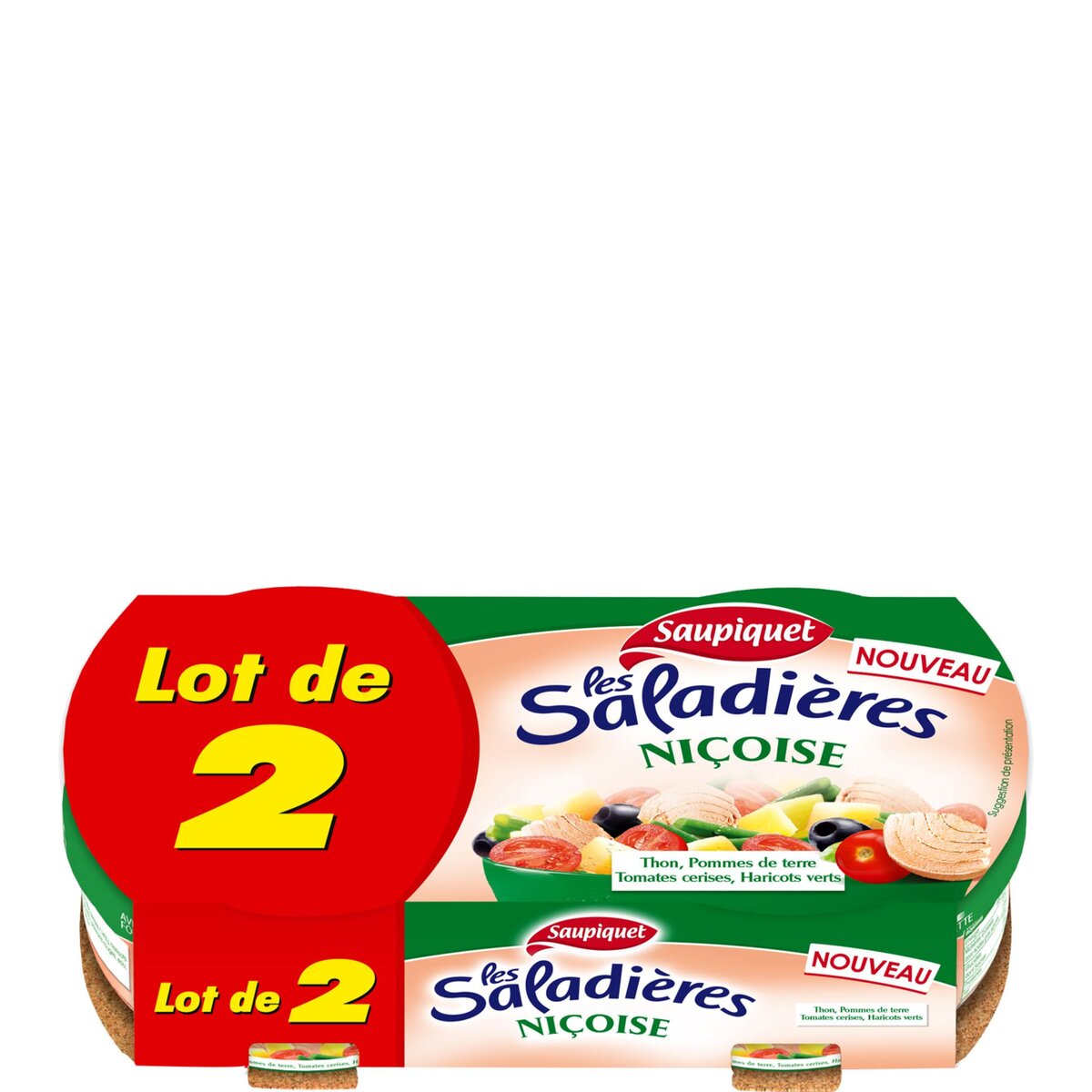 SAUPIQUET Saupiquet saladière niçoise 2x220g